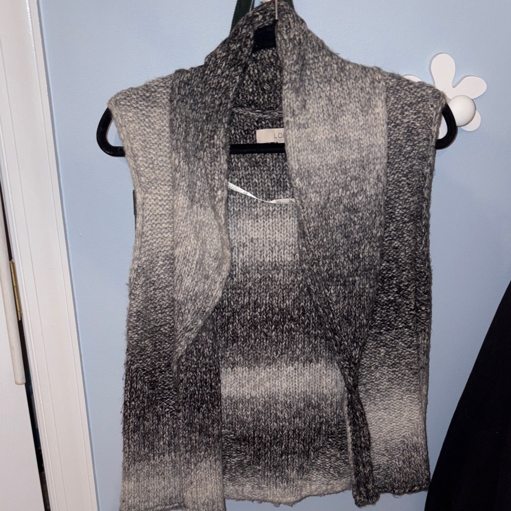 Ann Taylor LOFT Gray Ombre Women's Sweater Vest